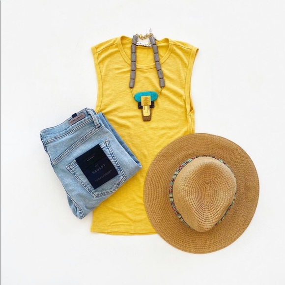 Michael Stars Yellow Muscle Shirt. Size is OS - Picture 1 of 1